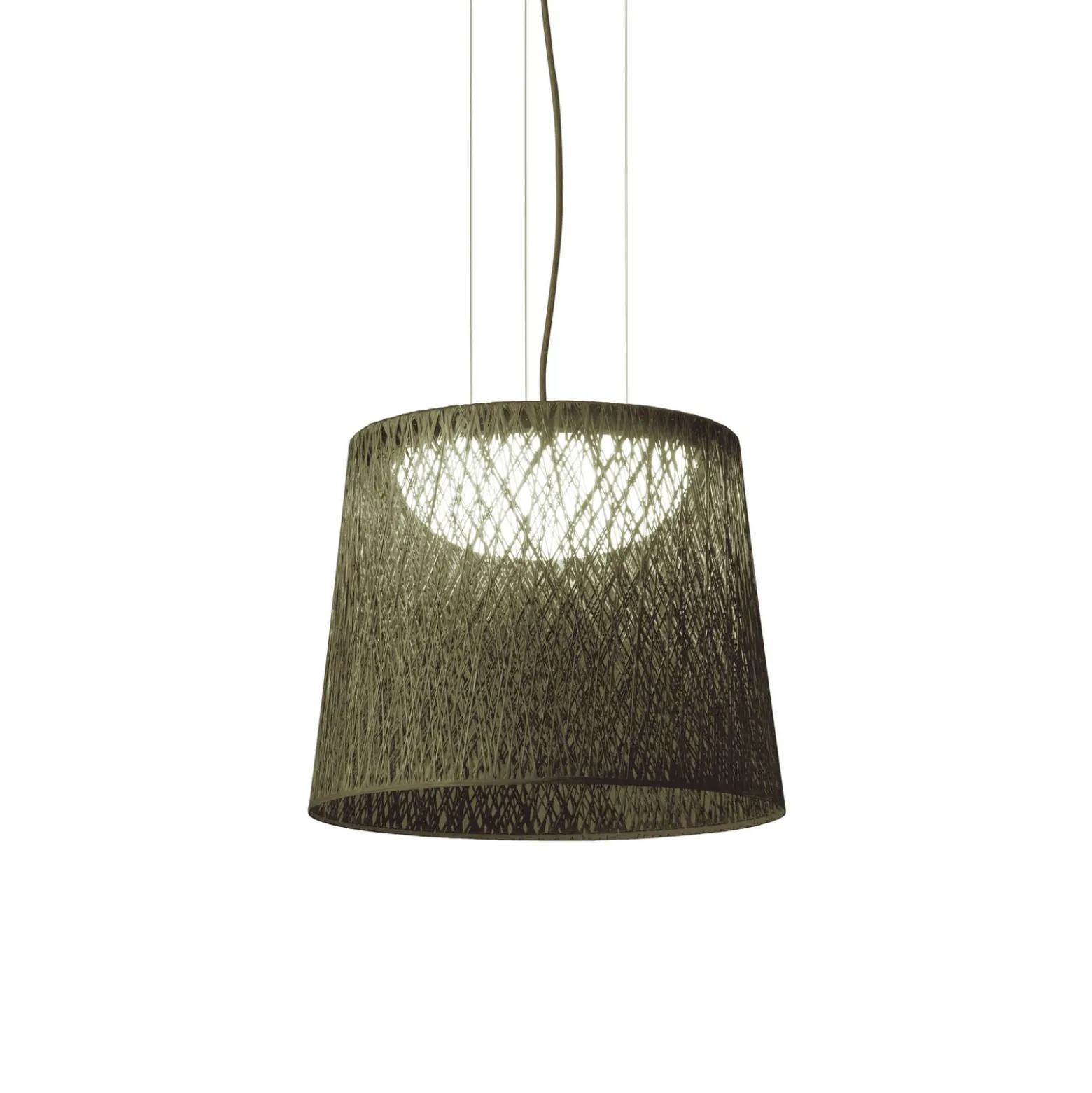 Vibia LED-riippuvalaisin ulos WIND, vihreä, 48 x 60 cm, 927