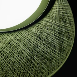 Vibia LED-riippuvalaisin ulos WIND, vihreä, 48 x 60 cm, 927