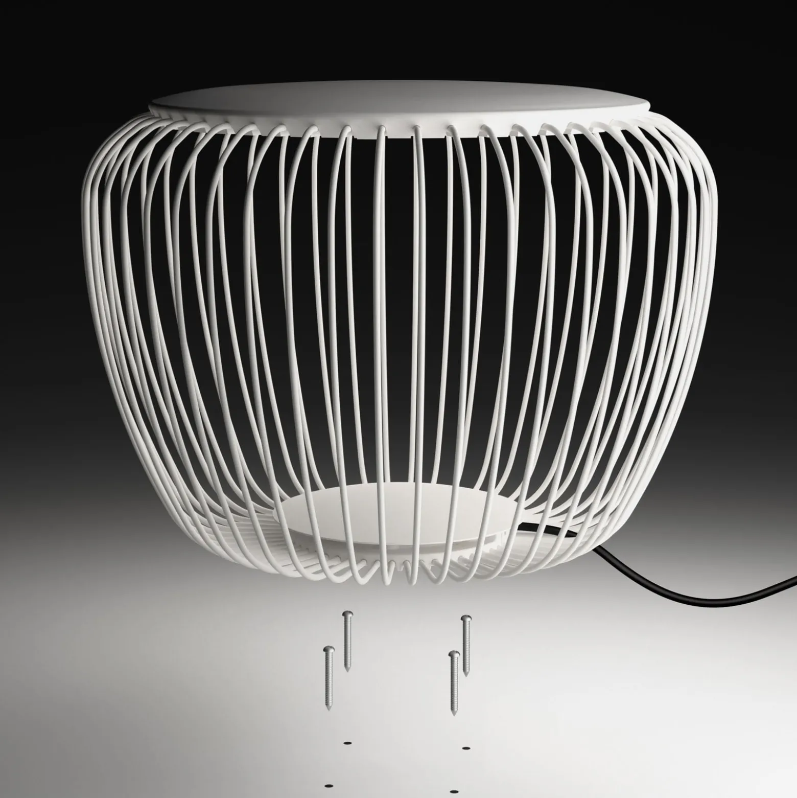 Vibia Meridiano 4710 ulkovalaisin, Ø 64 cm, kermanvärinen
