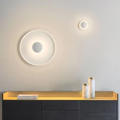 Vibia Top LED-seinävalaisin Ø 60 cm valkoinen