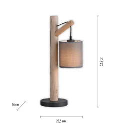 Vihreä Tribu pöytävalaisin, paperi, puu, korkeus 53 cm