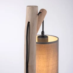 Vihreä Tribu pöytävalaisin, paperi, puu, korkeus 53 cm
