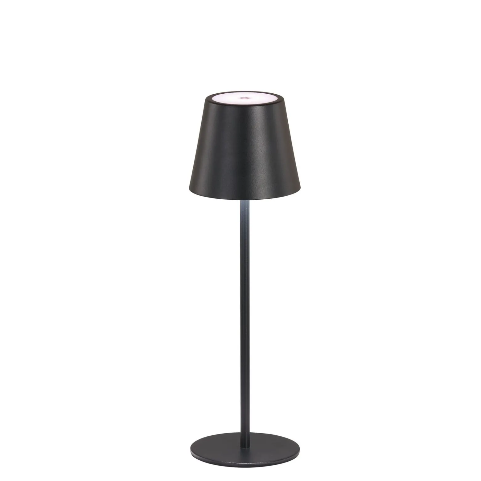 Viletto LED ladattava pöytävalaisin, musta, IP54