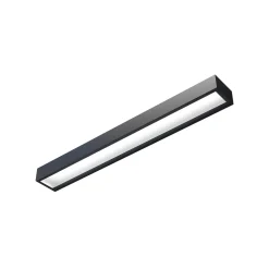Vola LED-kylpyhuoneen seinävalaisin, IP44, musta, 4000 K, leveys 60 cm