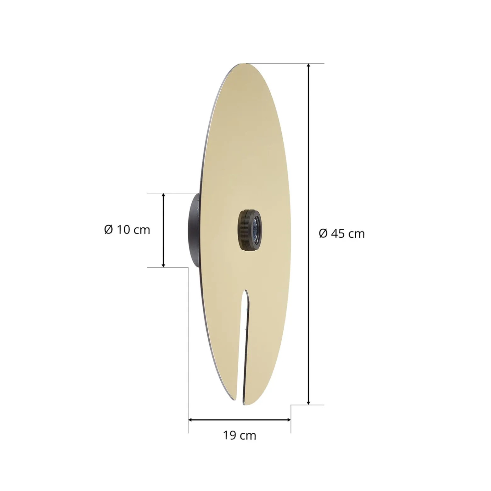 WEVER & DUCRÉ Mirro 2.0 seinä45cm musta/kultainen