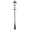 Wilmslow-pylväsvalaisin musta 1 lamppu, K 82,5 cm