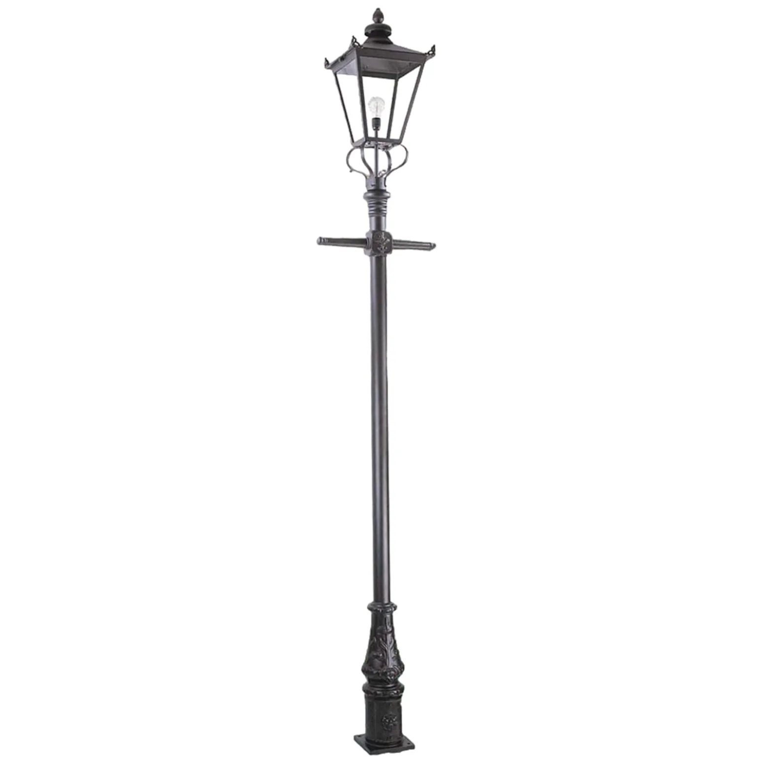 Wilmslow-pylväsvalaisin musta 1 lamppu, K 82,5 cm