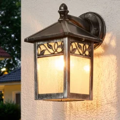 Winchcombe-ulkoseinävalaisin, musta/kirkas, IP44