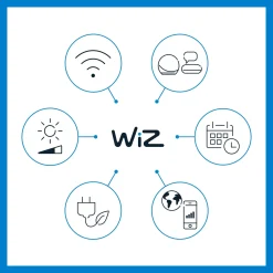 WiZ LED-lattiavalaisin Pole, säädettävä valkoinen ja väri