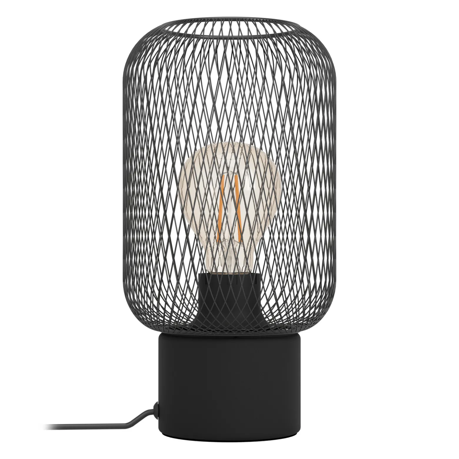 Wrington pöytävalaisin, korkeus 28,5 cm, musta, teräs