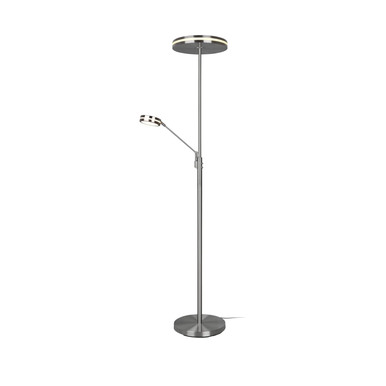 Ylöspäin suunnattu LED-valaisin Franklin, lukulamppu, mattanikkeli