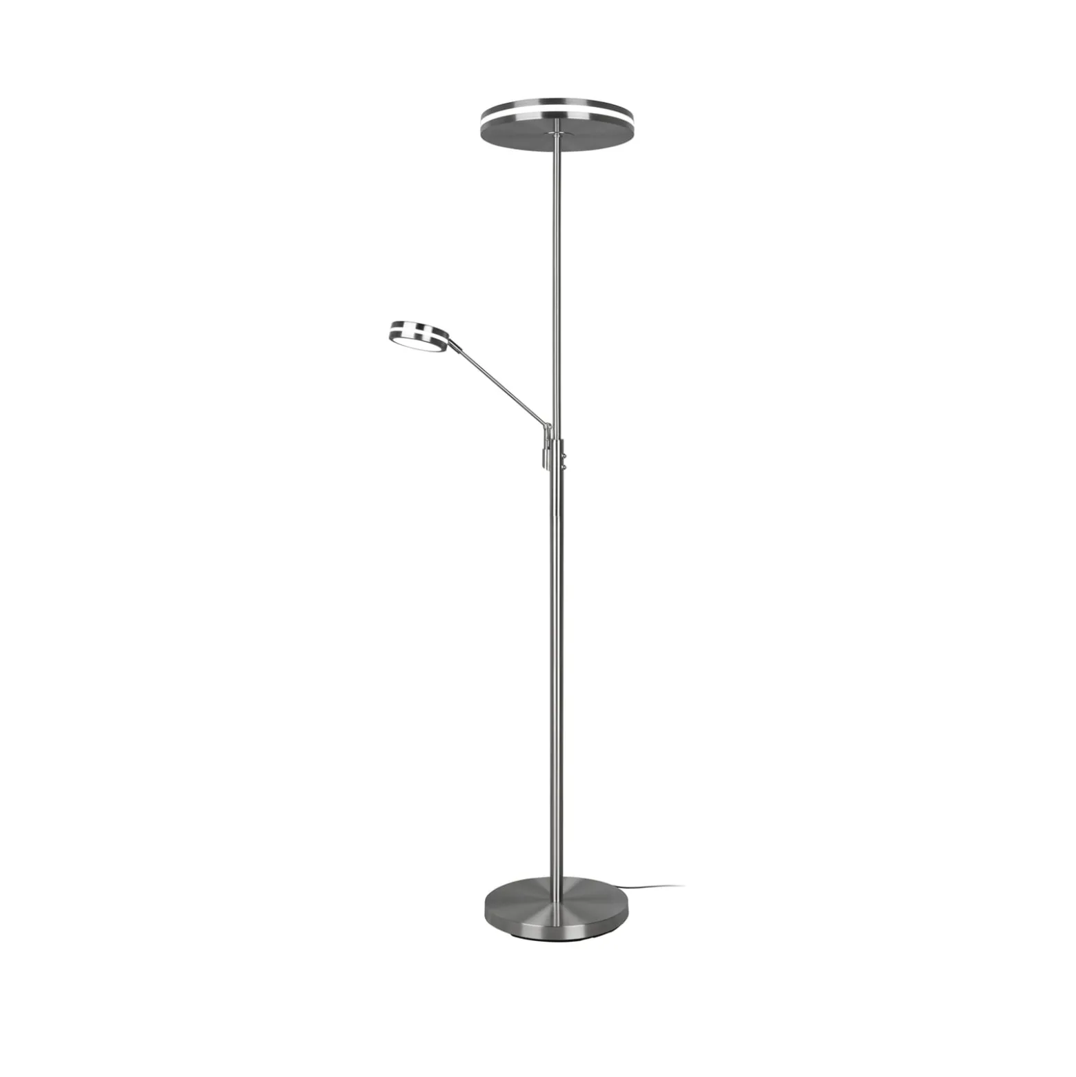Ylöspäin suunnattu LED-valaisin Franklin, lukulamppu, mattanikkeli
