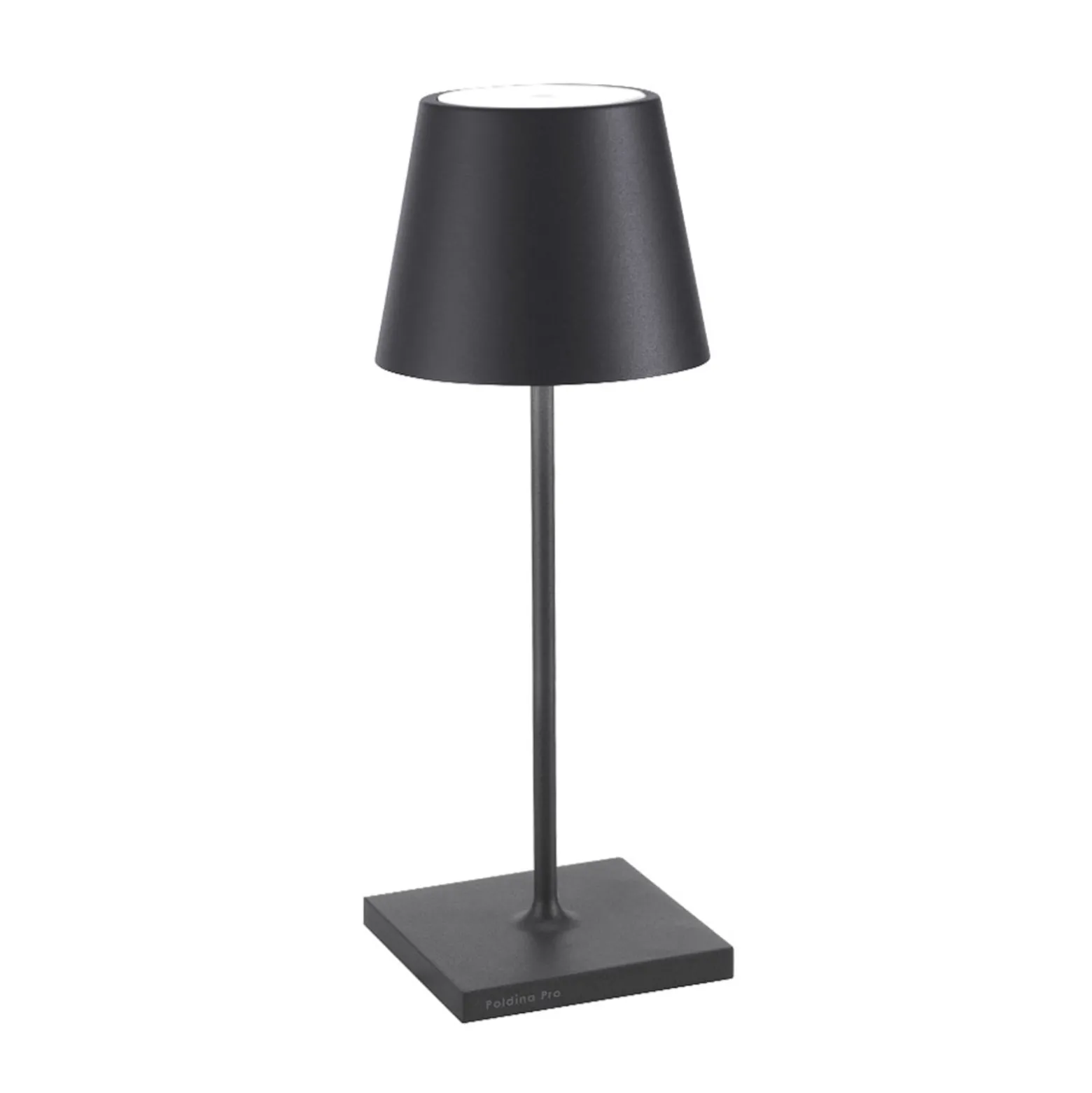 Zafferano Poldina mini akkukäyttöinen pöytälamppu IP65 harmaa