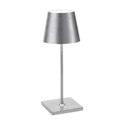 Zafferano Poldina mini akkulamppu, sisäpuoli hopea