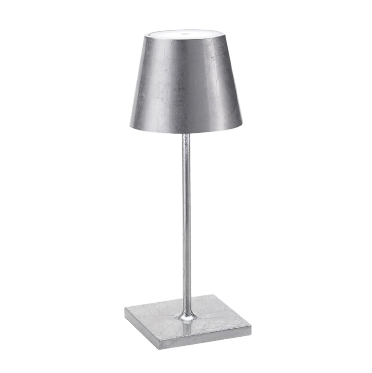 Zafferano Poldina mini akkulamppu, sisäpuoli hopea